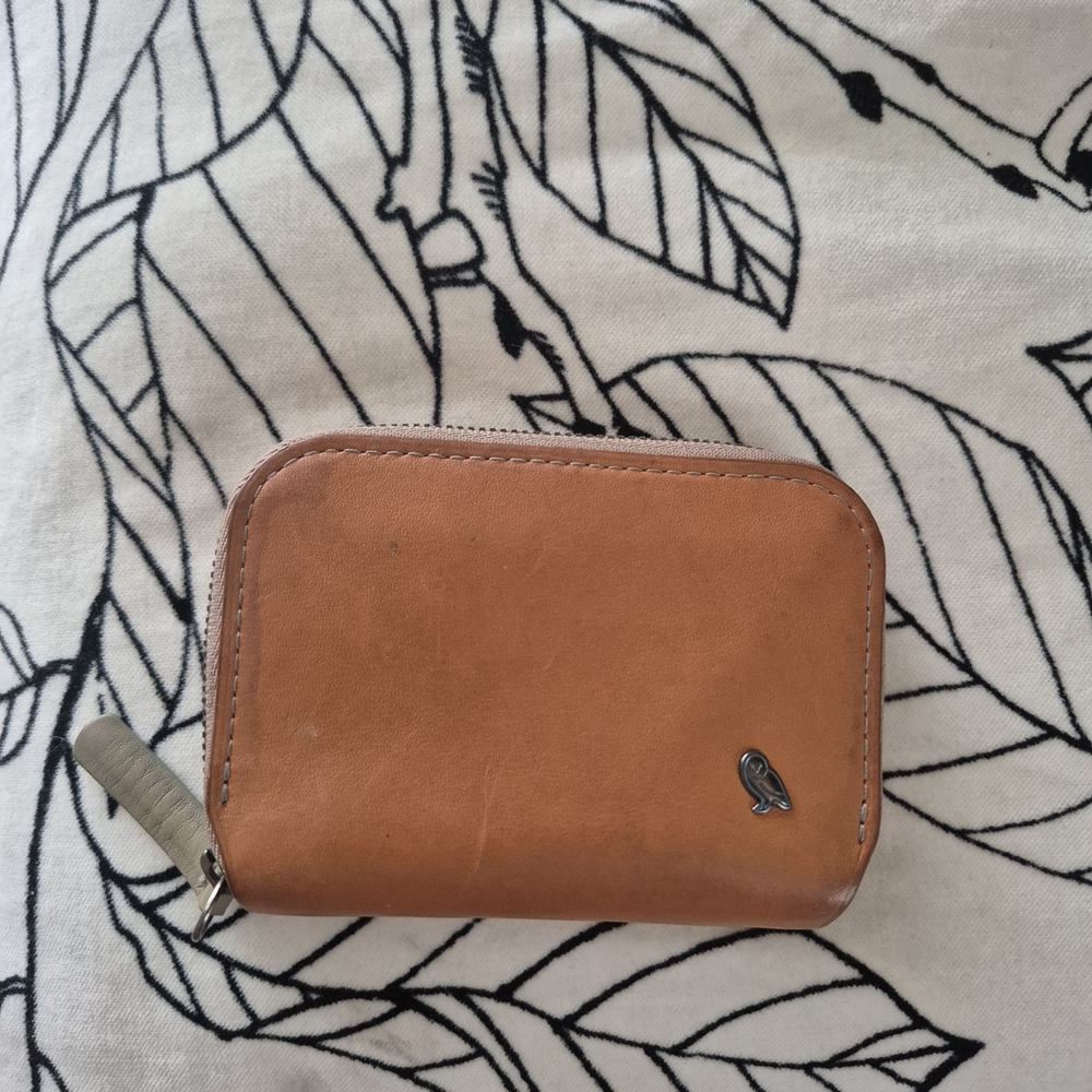 Unisex Bellroy Tan Leather Zip Wallet Hazelnut Ferrar & Tanner